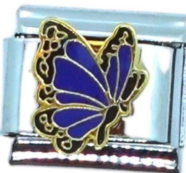 Blue Butterfly Italian Charm