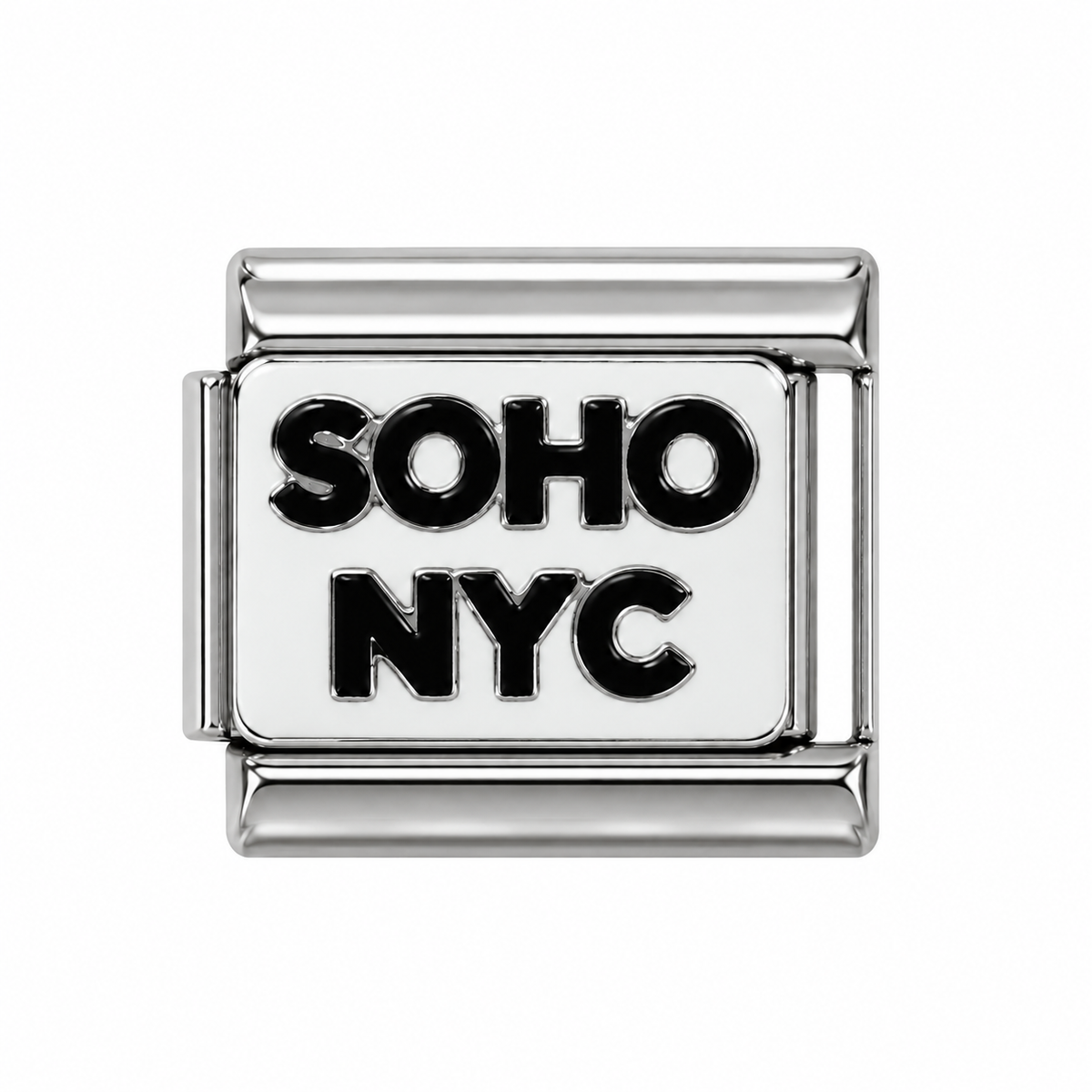SOHO NYC Silver Italian Charm