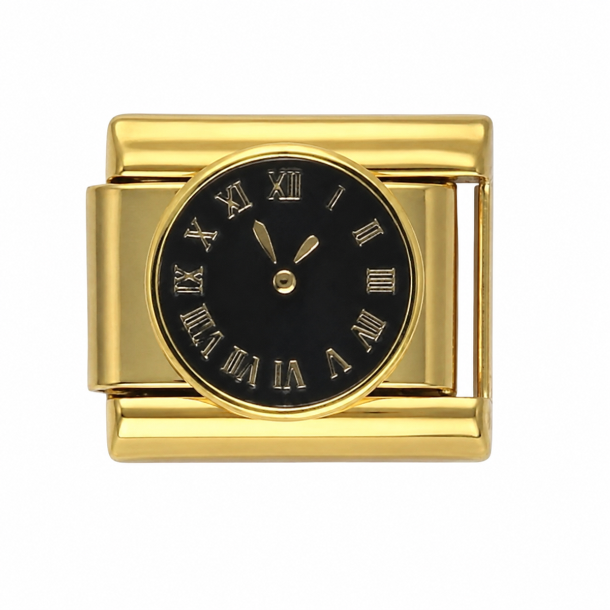 Roman Watch Gold Italian Charm