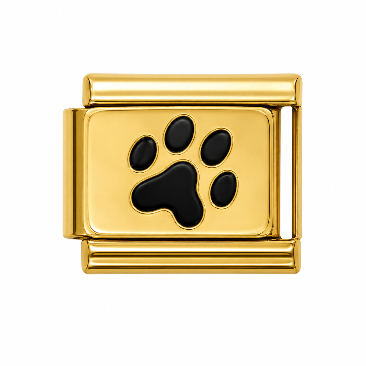 Paw Print Gold Italian Charm