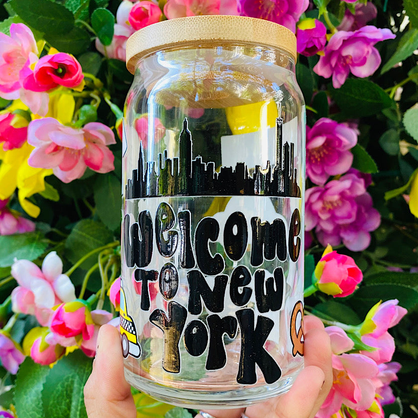 Welcome To New York Ice Coffee Cup
