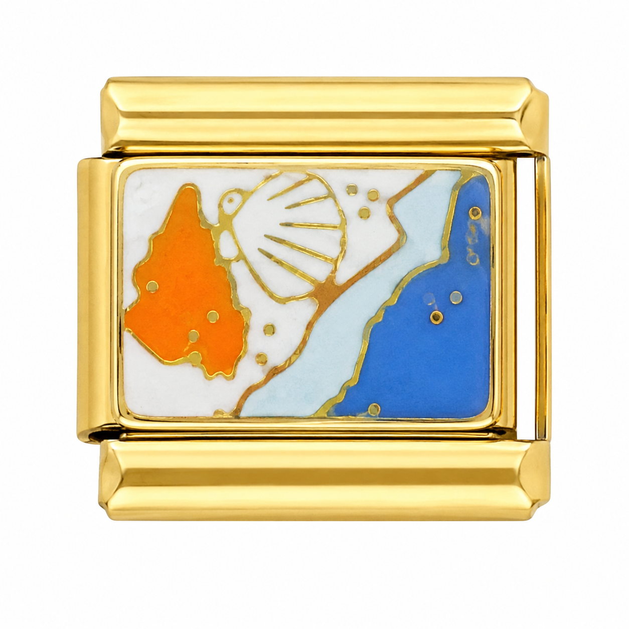 Seashells by the Shore Gold Italian Charm