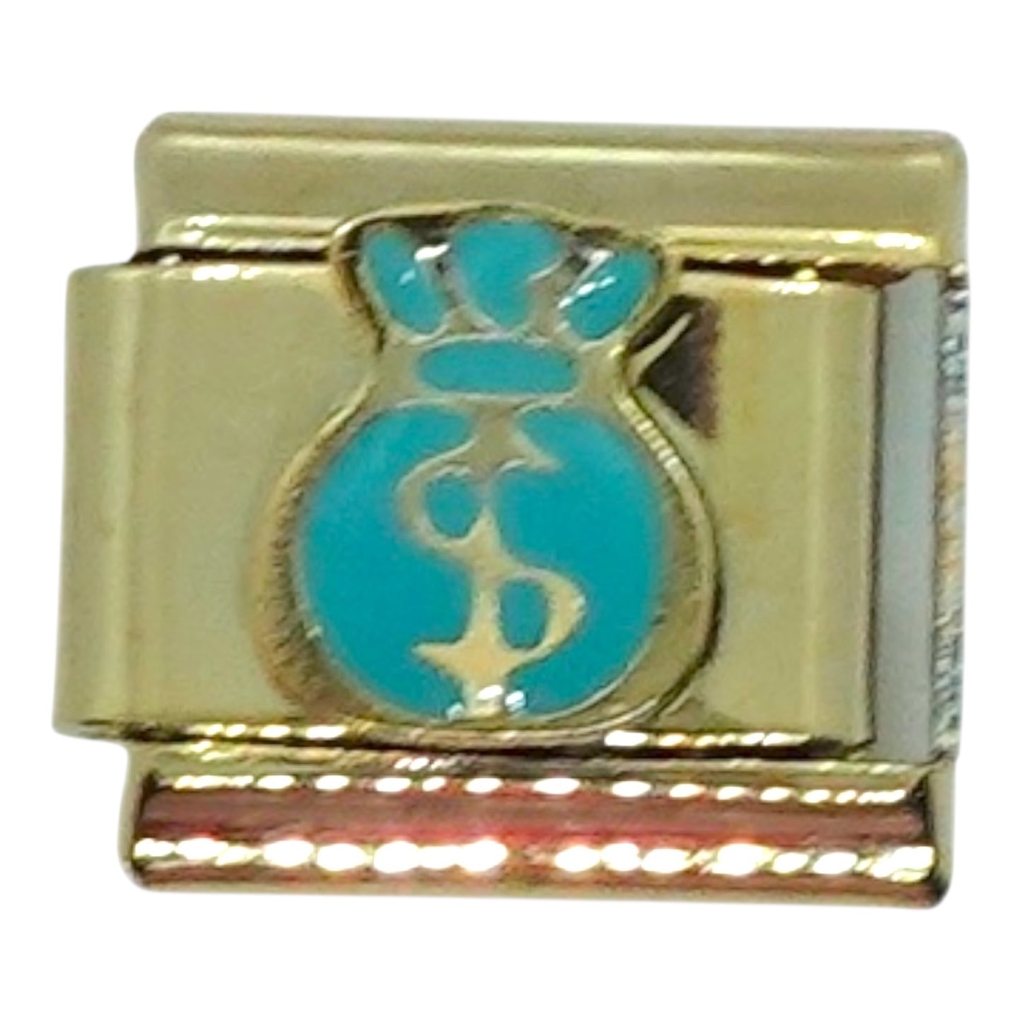 Money Bag Gold Italian Charm