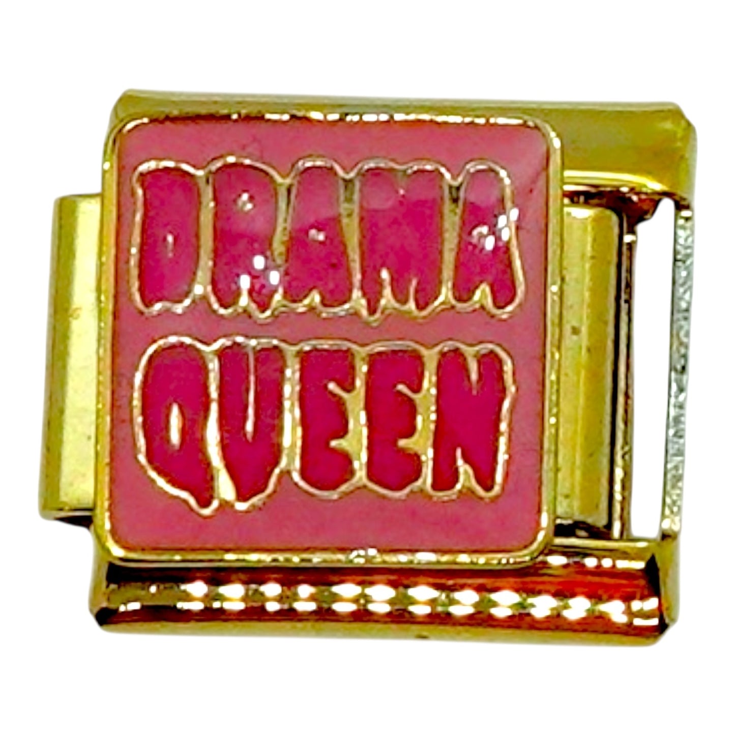 Drama Queen Gold Italian Charm