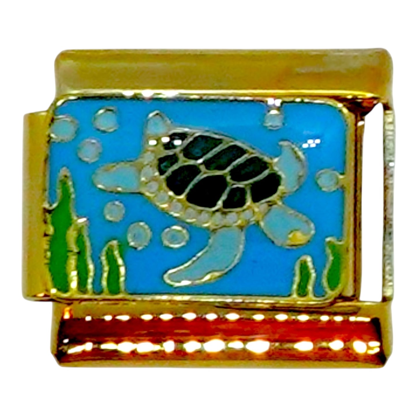 Turtle Gold Italian Charm