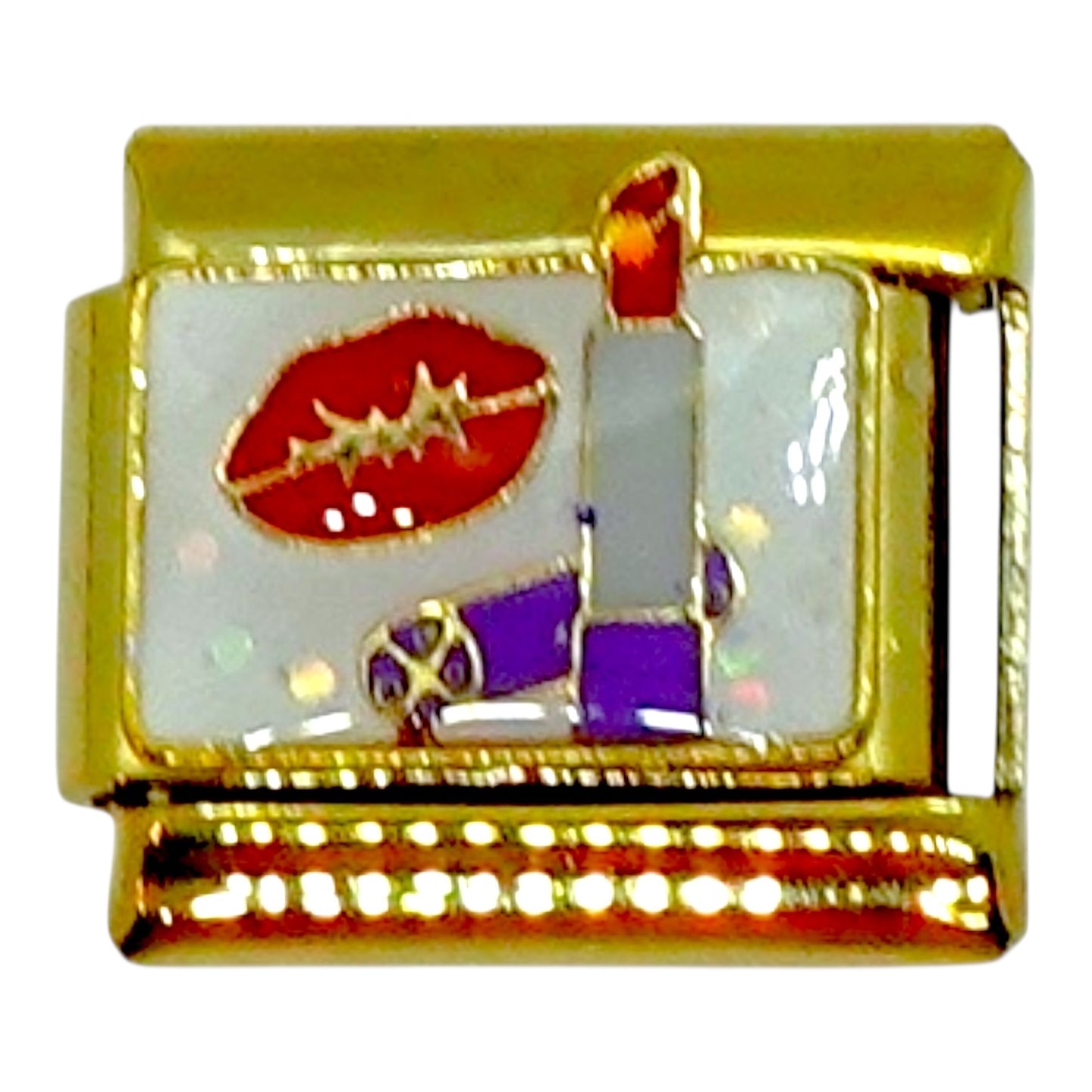 Lipstick Gold Italian Charm