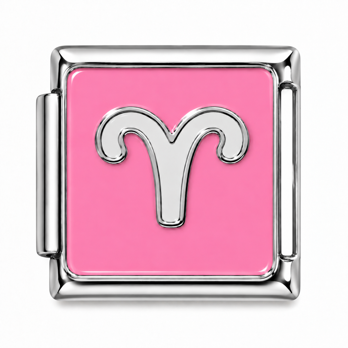 Aries Zodiac Silver Italian Charm