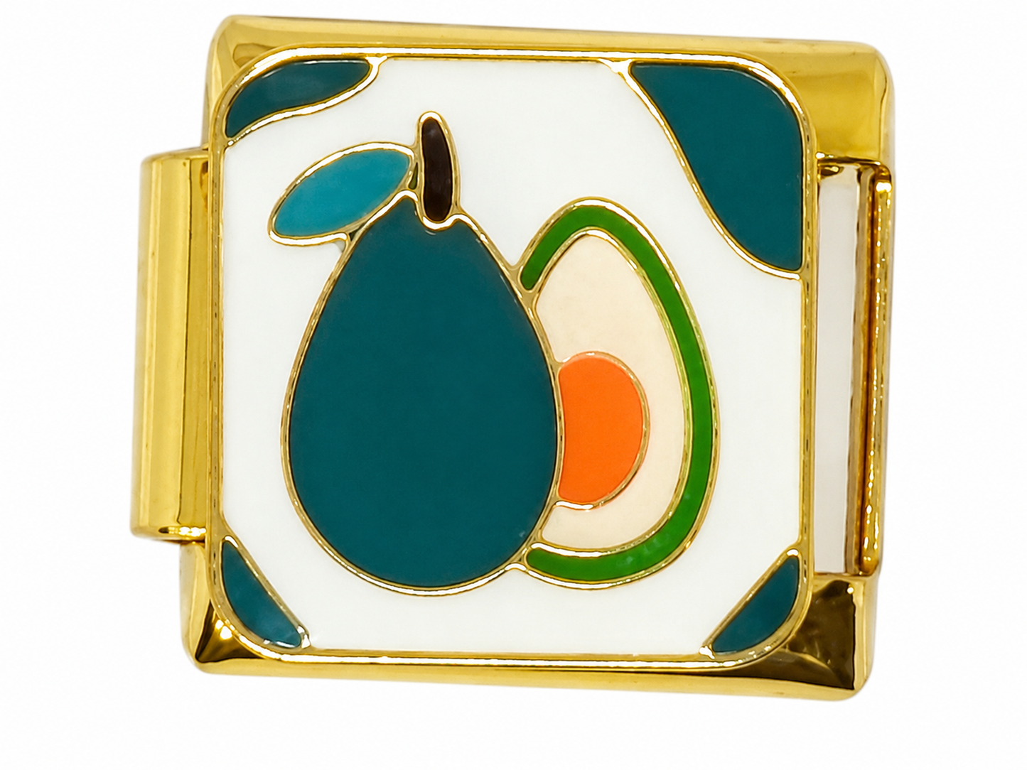 Avocado Gold Italian Charm