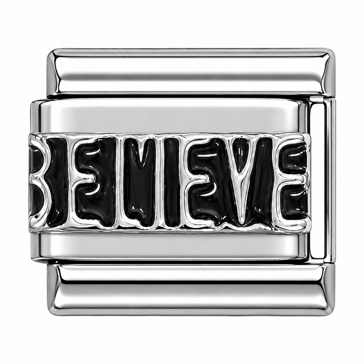 BELIEVE Word Italian Charm