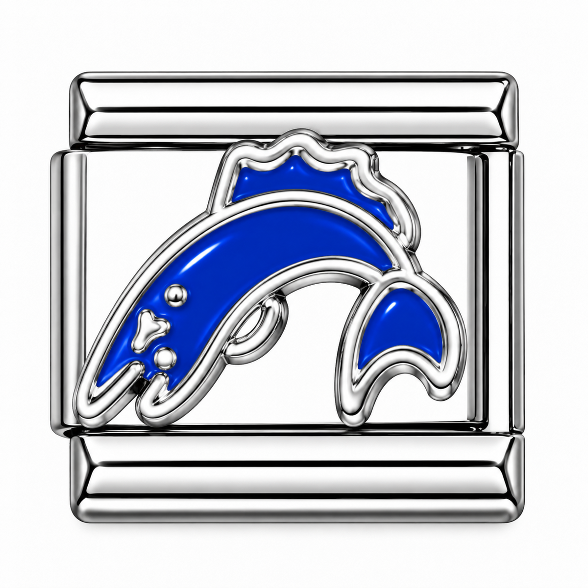 Blue Dolphin Italian Charm