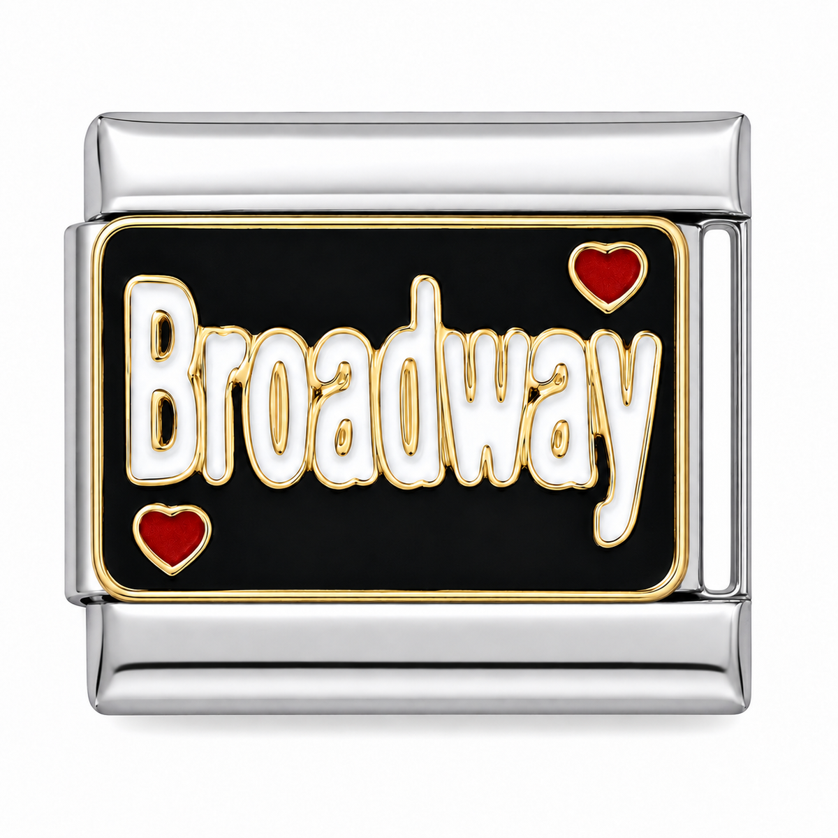 Broadway Hearts Italian Charm