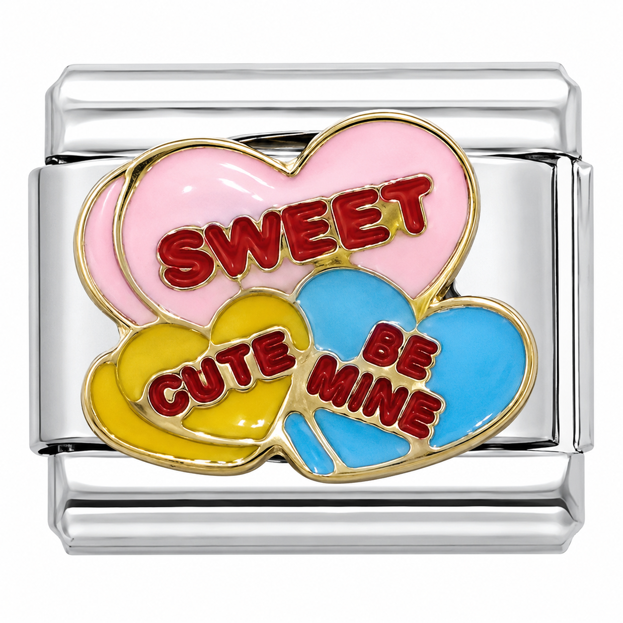 Candy Hearts Italian Charm