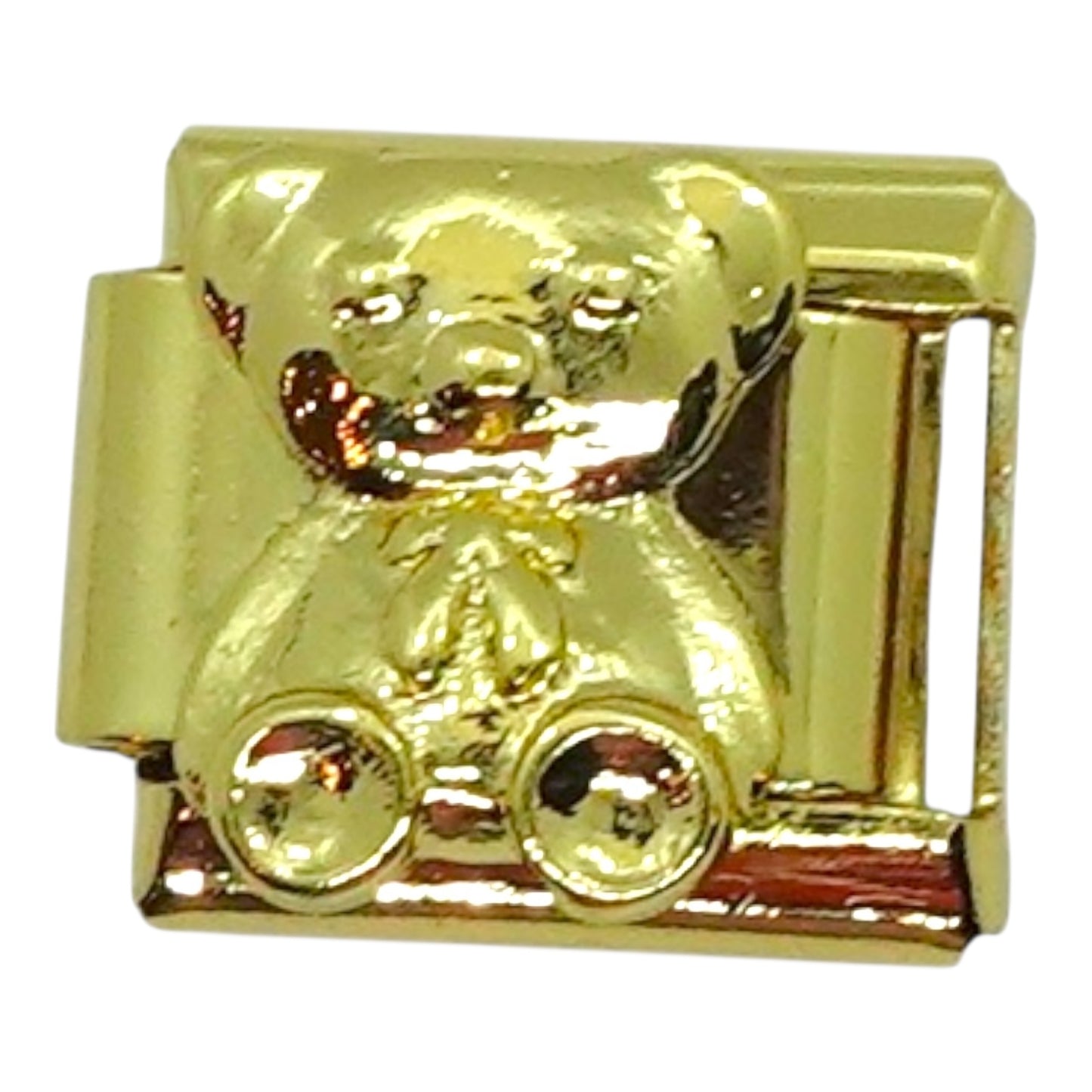 Gold Bear Italian Charm