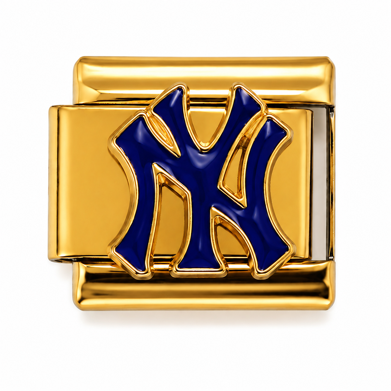 New York Yankees Logo Gold Italian Charm