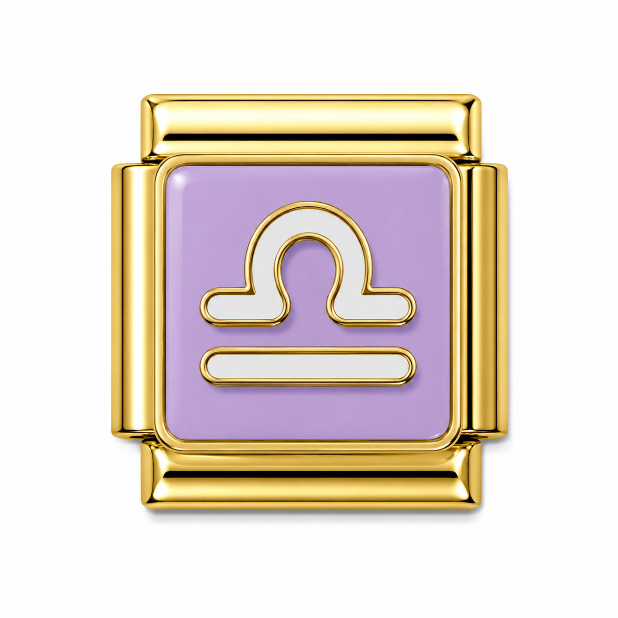Libra Zodiac Gold Italian Charm