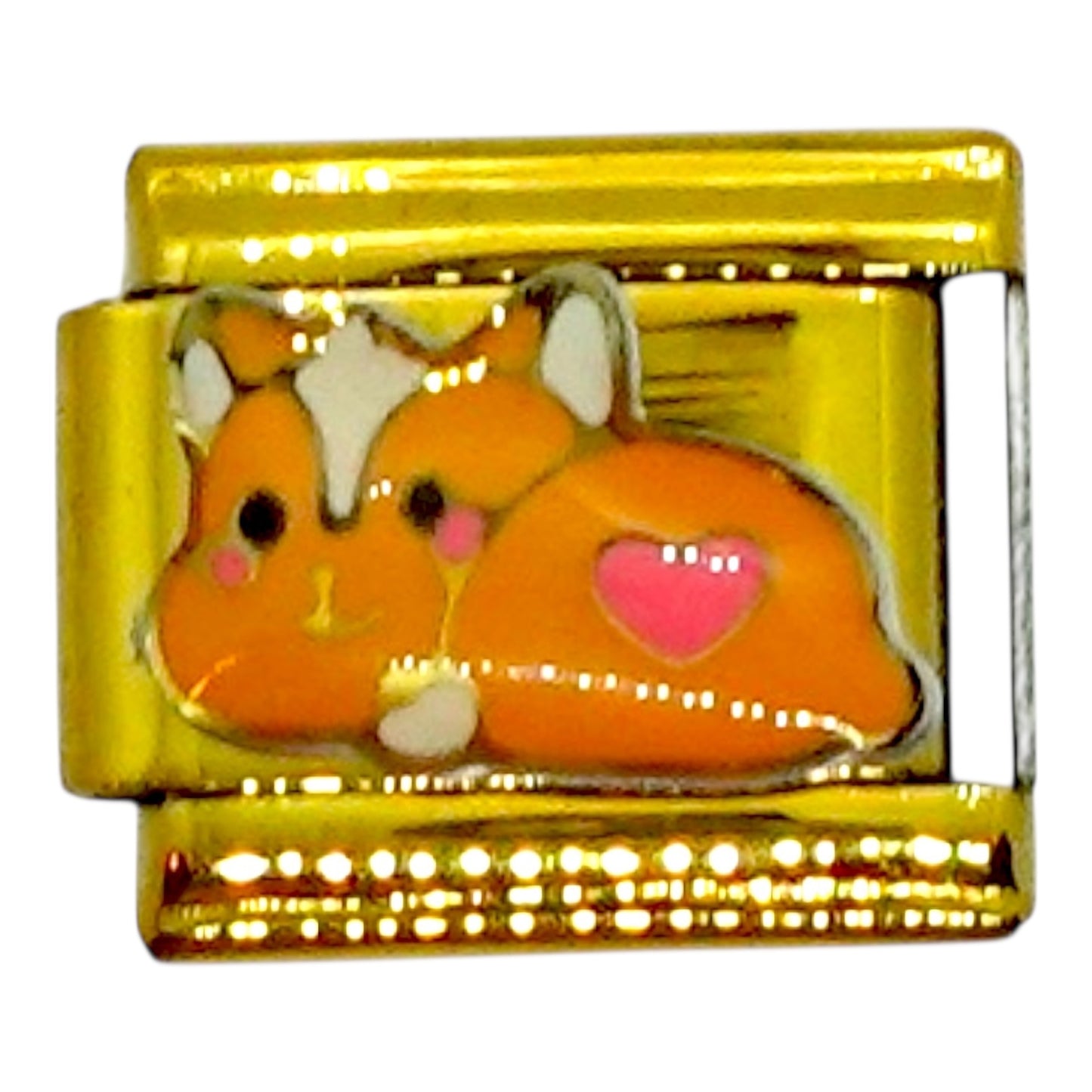 Heart Pet Gold Italian Charm