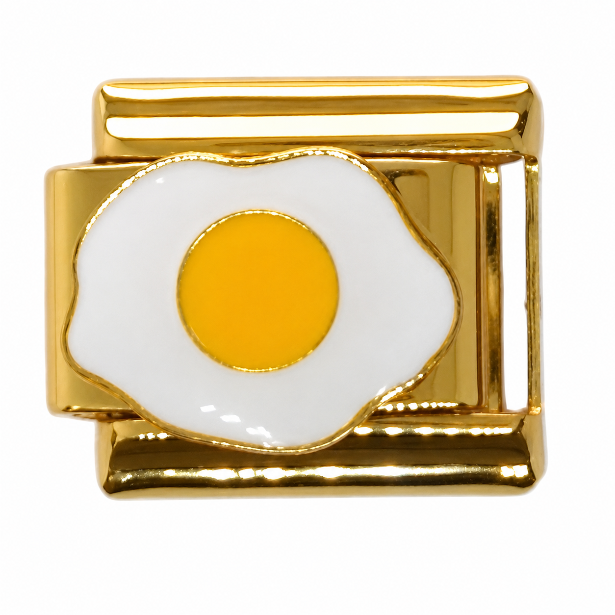 Fried Egg Gold Italian Charm