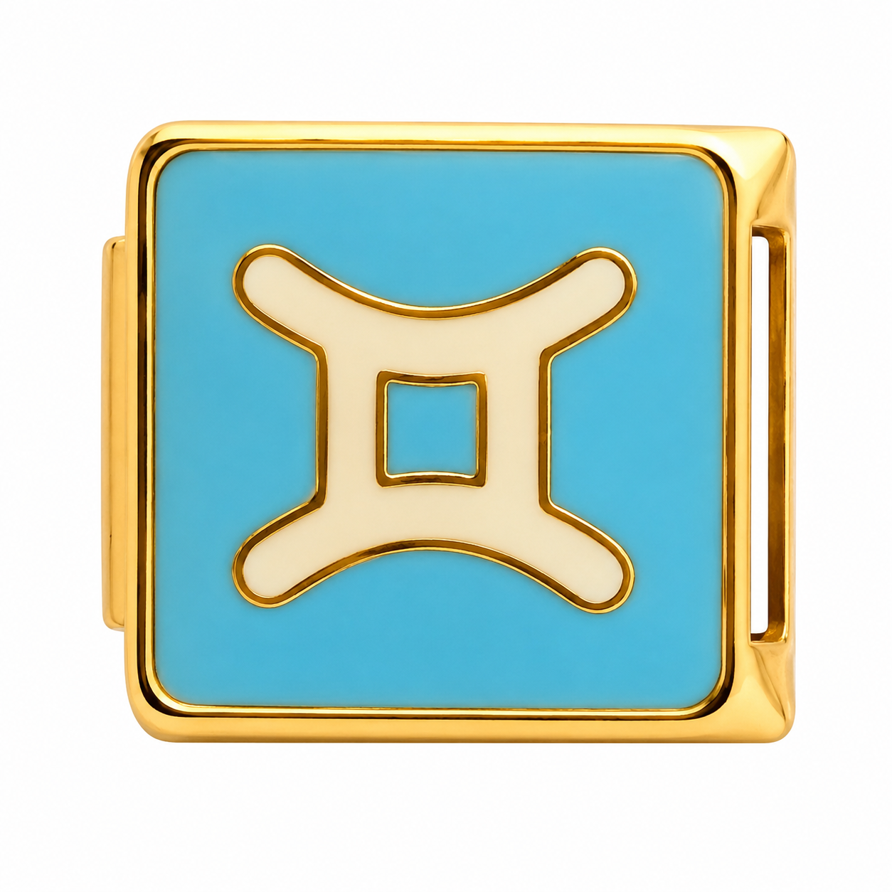Gemini Zodiac Gold Italian Charm
