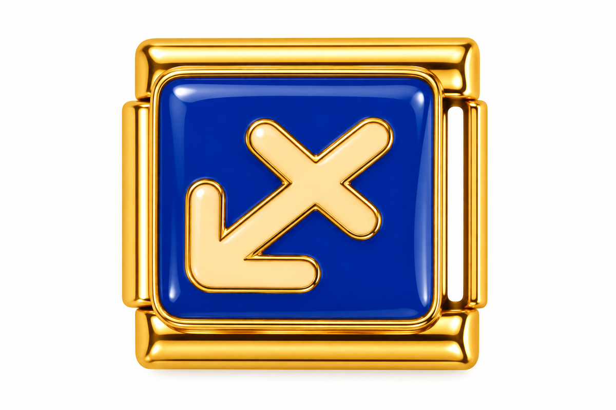 Sagittarius Zodiac Gold Italian Charm