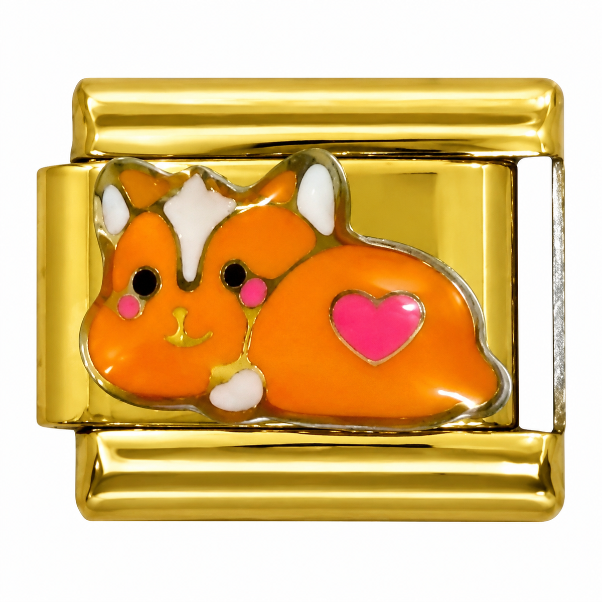 Heart Pet Gold Italian Charm