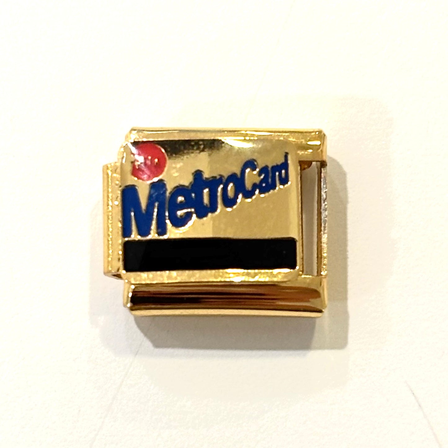 Metrocard Gold Italian Charm