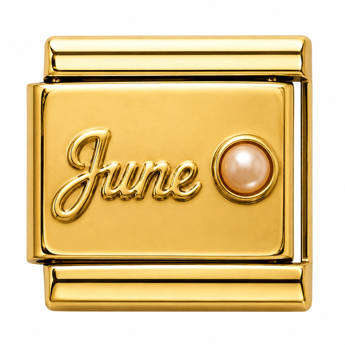 June Italian Gold Charm