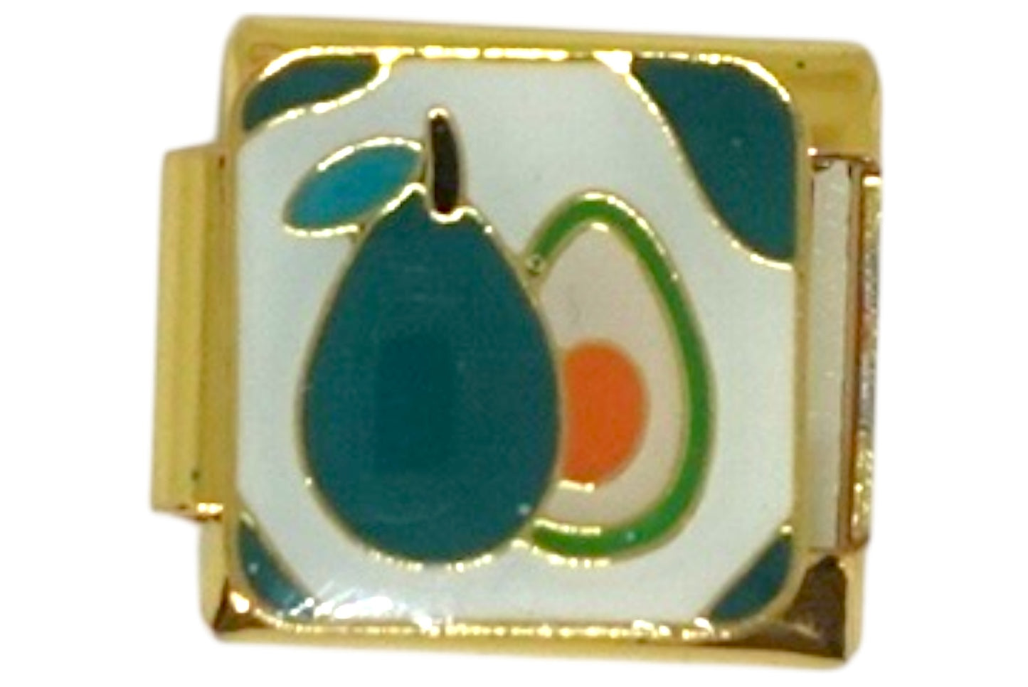 Avocado Gold Italian Charm