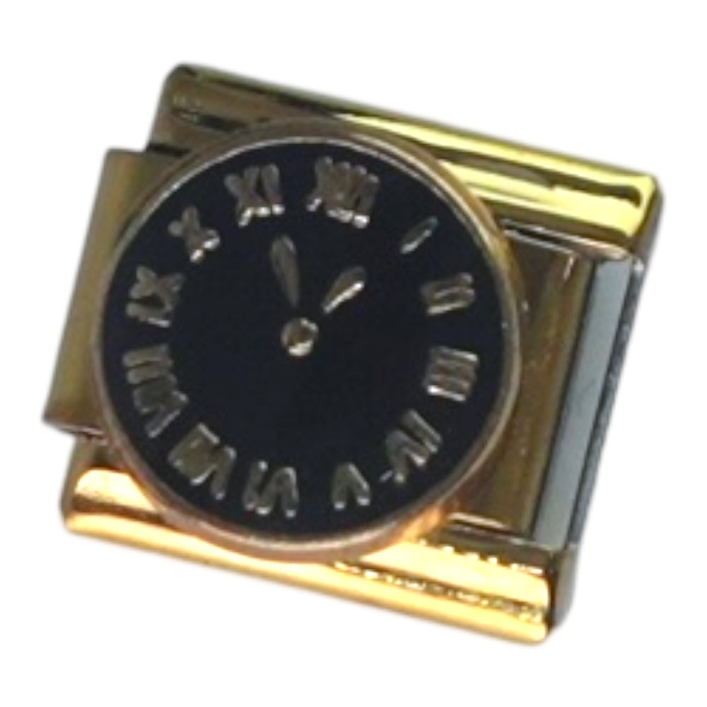 Roman Watch Gold Italian Charm