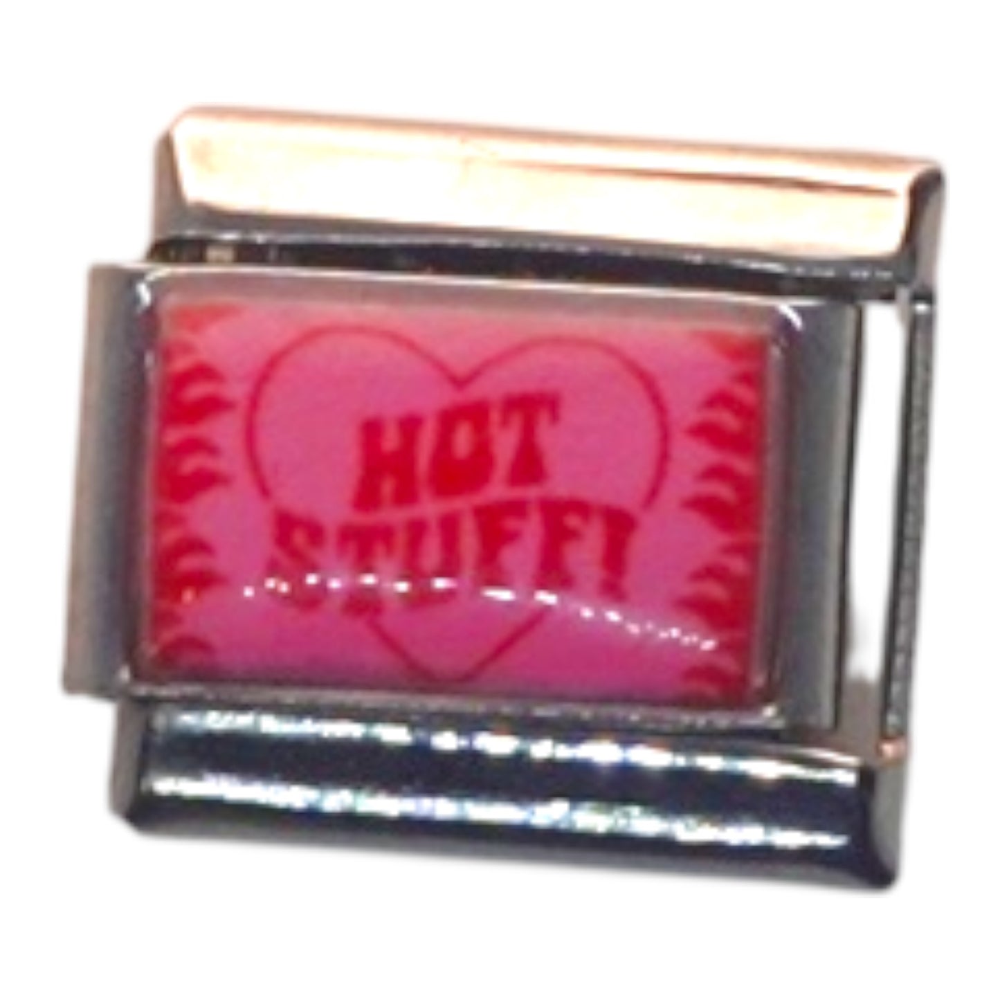 Hot Stuff Pink Gold Italian Charm