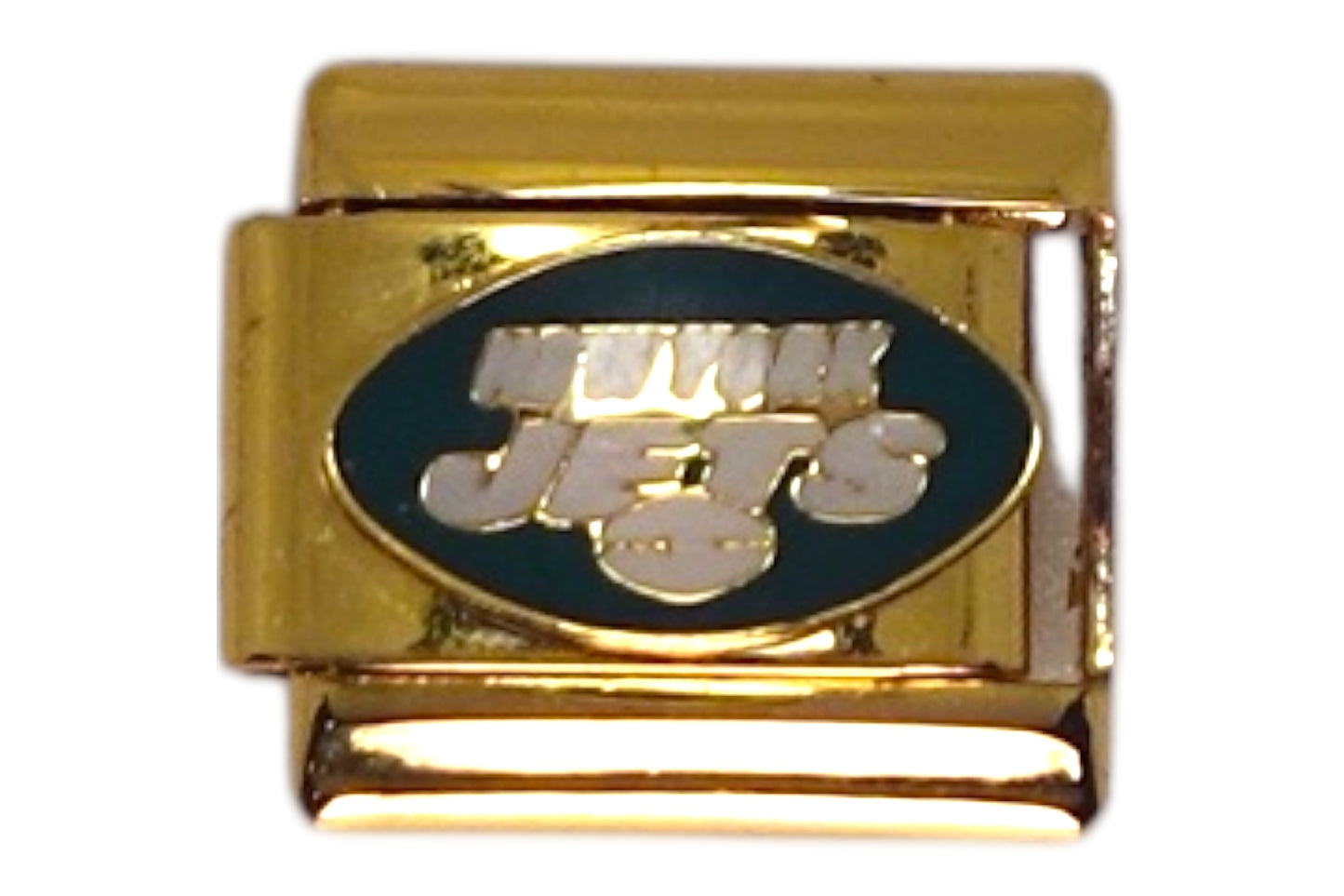 New York Jets Gold Italian Charm