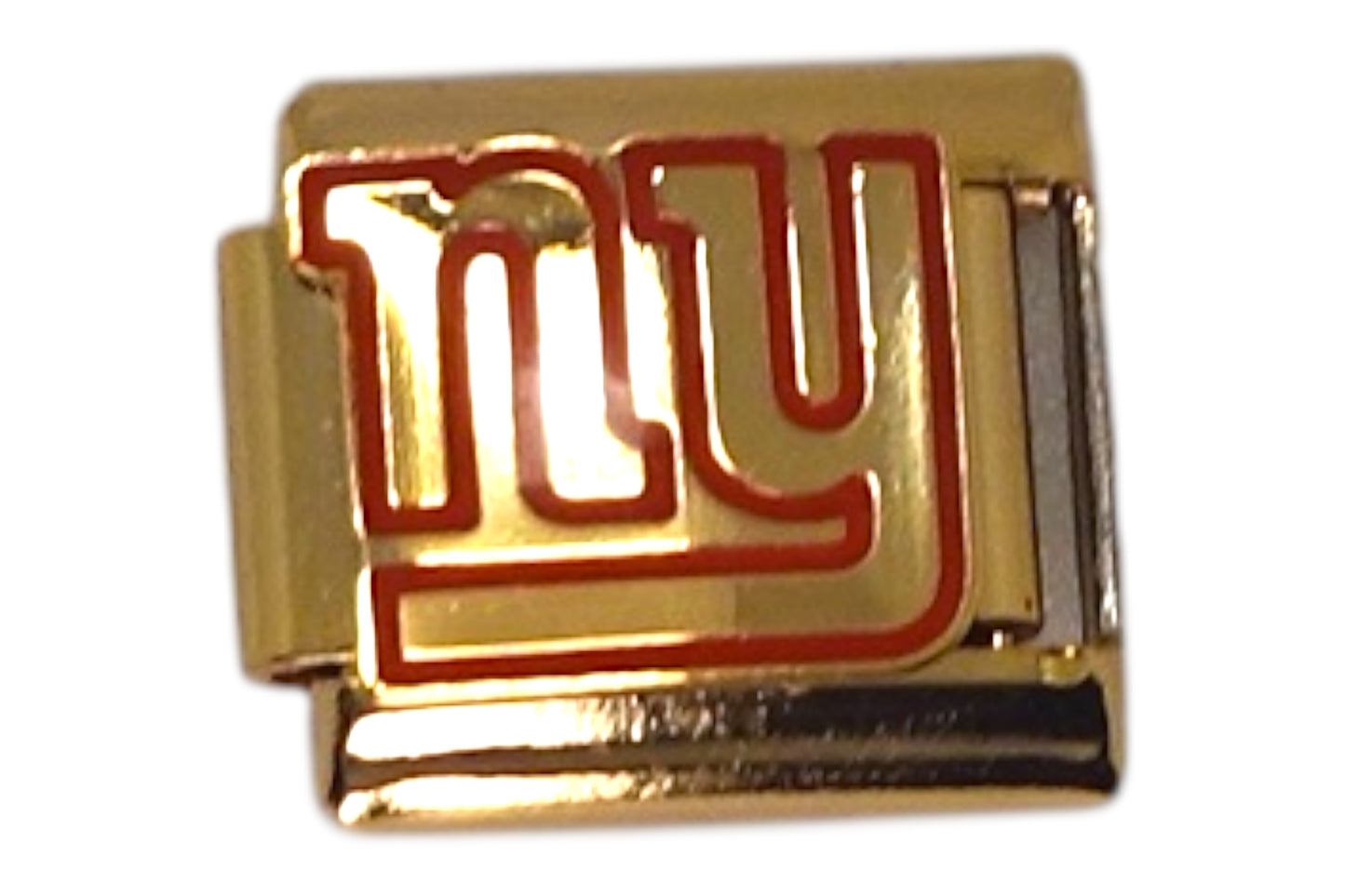 NY Giants Gold Italian Charm