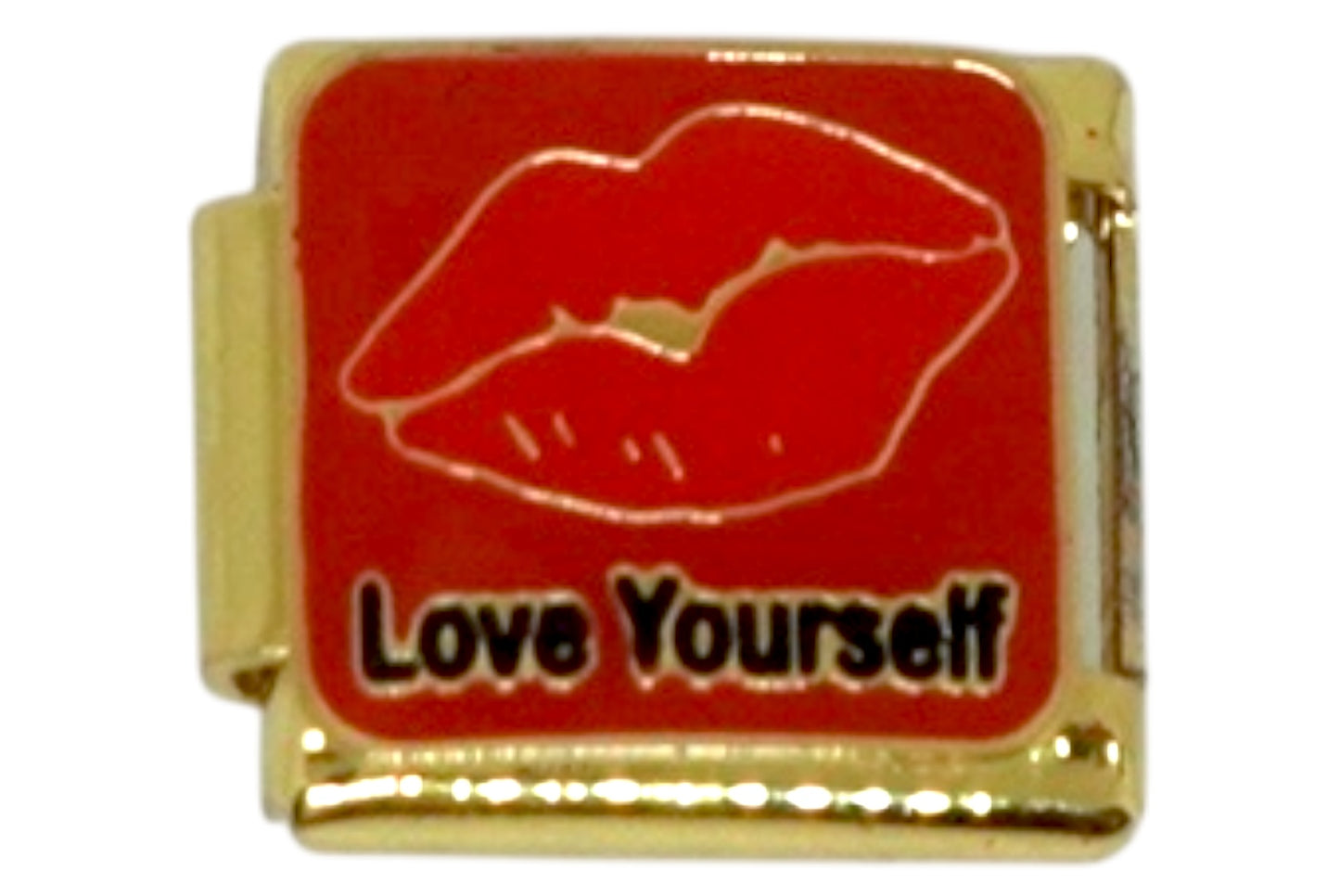 Love Yourself Gold Italian Charm
