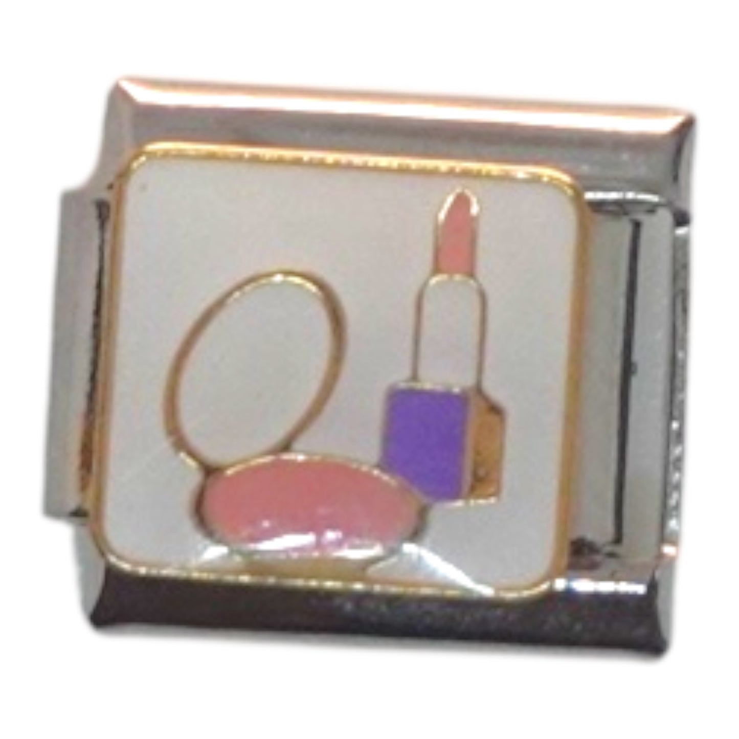 Makeup Essentials Silver Italian Charm