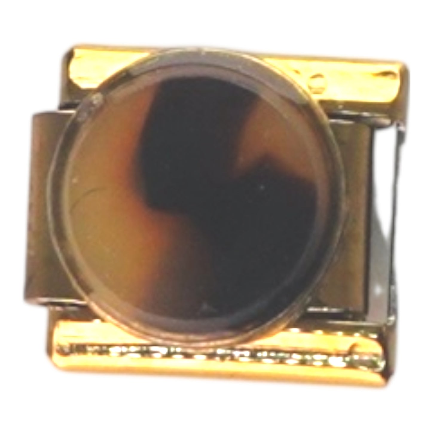 Classic Tortoiseshell Gold Italian Charm