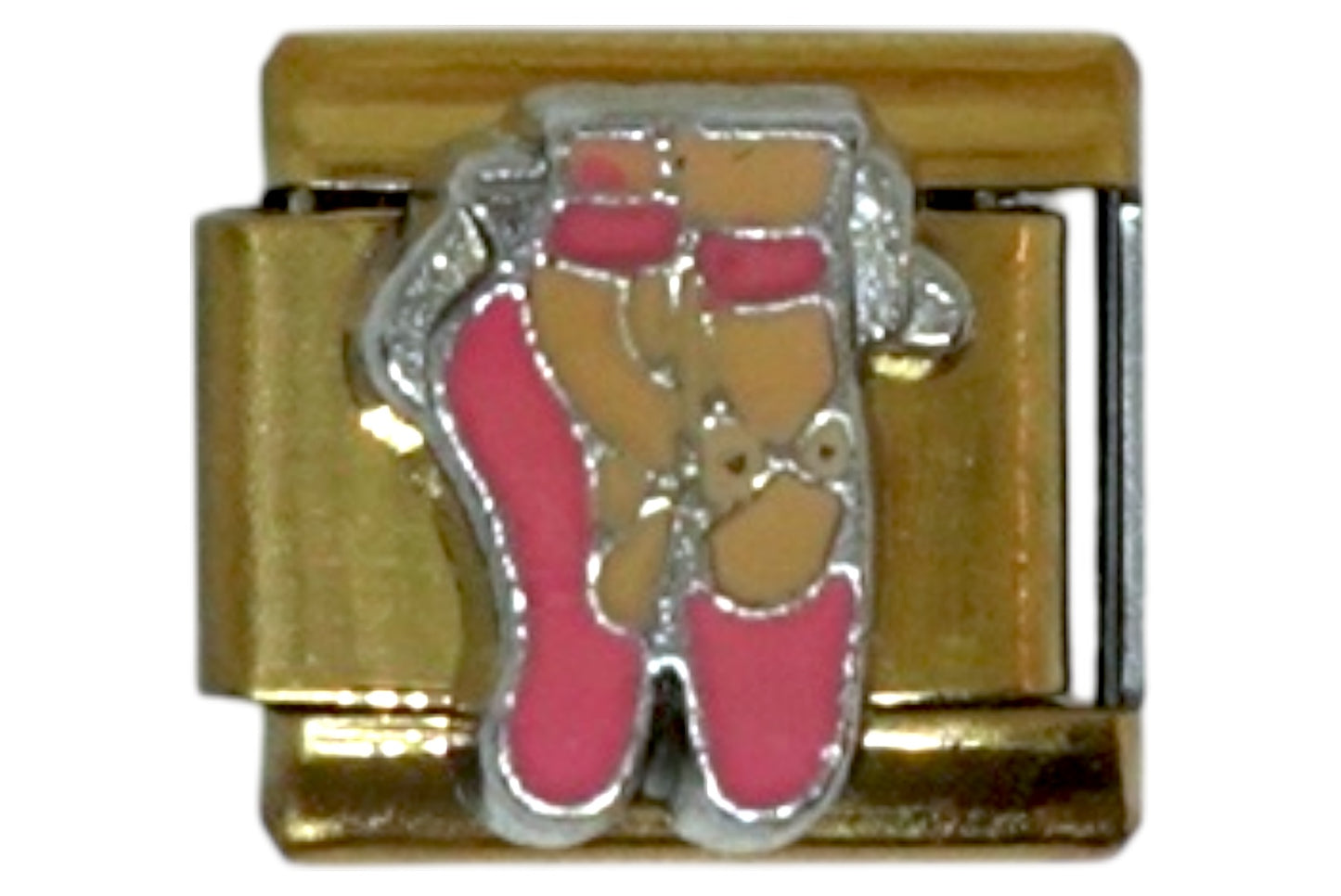 Ballet Slippers Gold Italian Charm