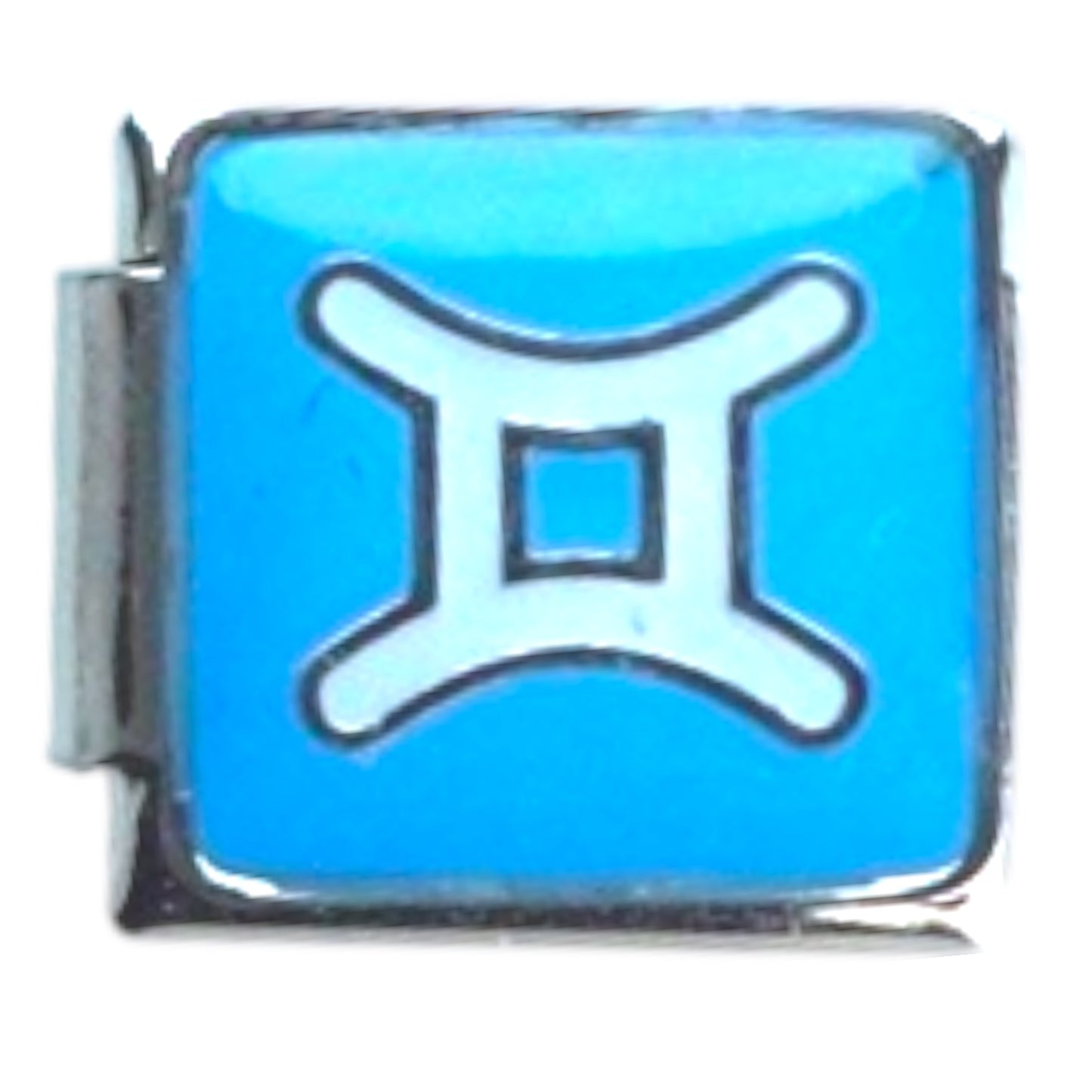 Gemini Zodiac Silver Italian Charm