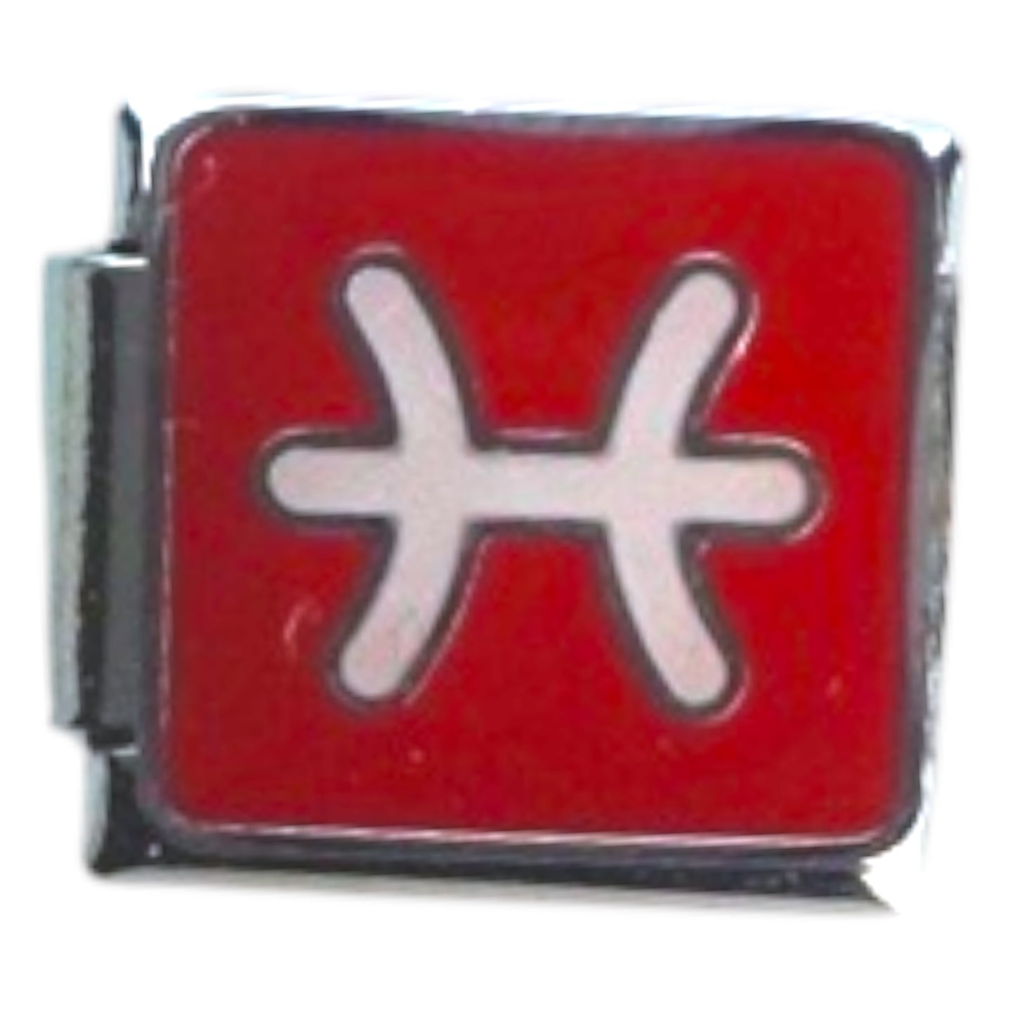 Pisces Zodiac Silver Italian Charm