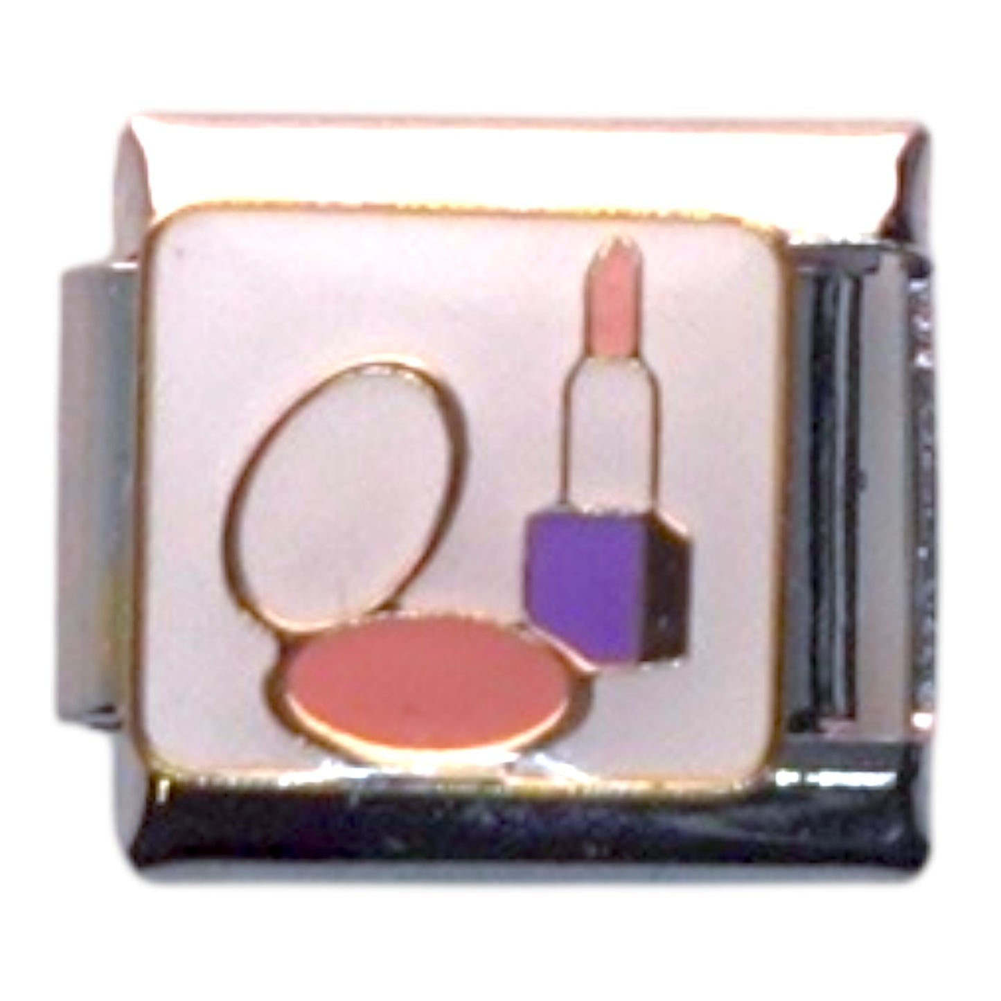 Makeup Essentials Silver Italian Charm