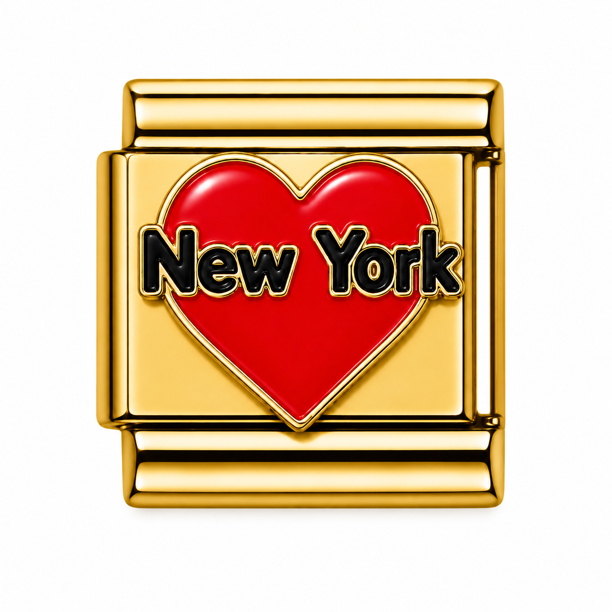 Red Heart New York Gold Italian Charm