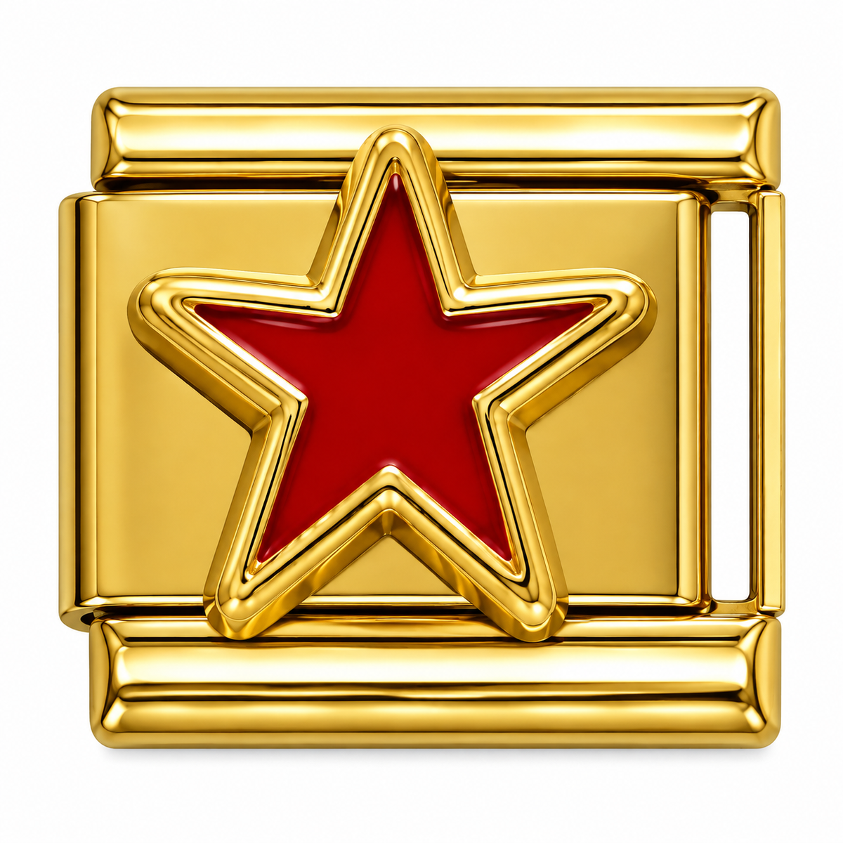 Red Star Gold Italian Charm