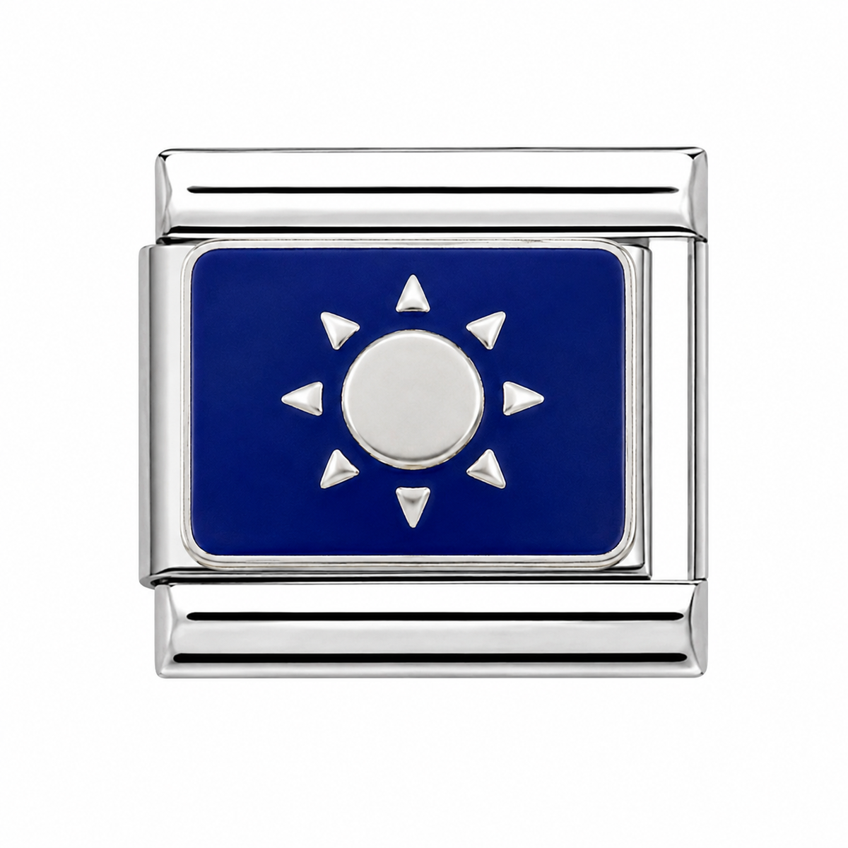 Silver Sun Silver Italian Charm
