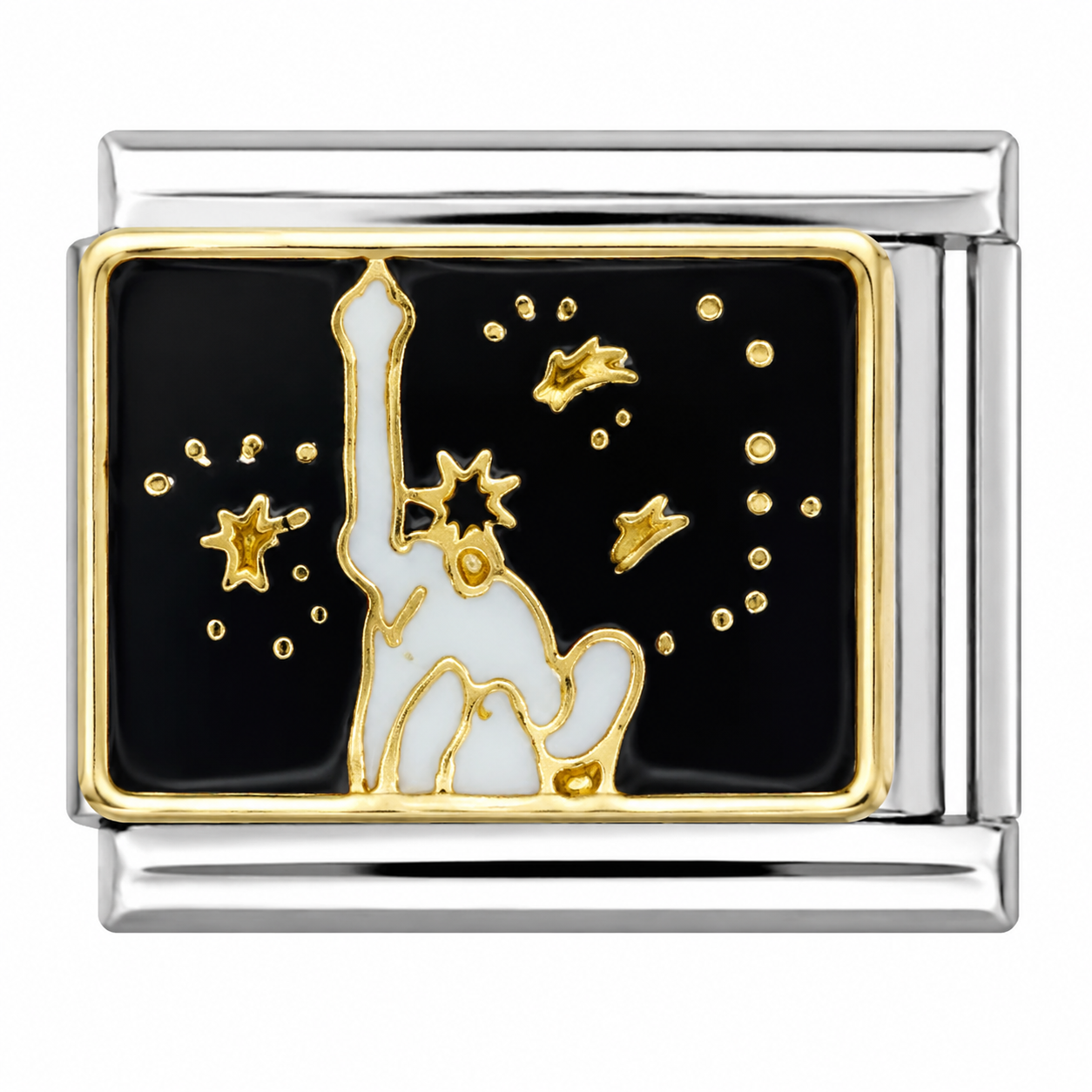 Statue of Liberty Night Sky Italian Charm