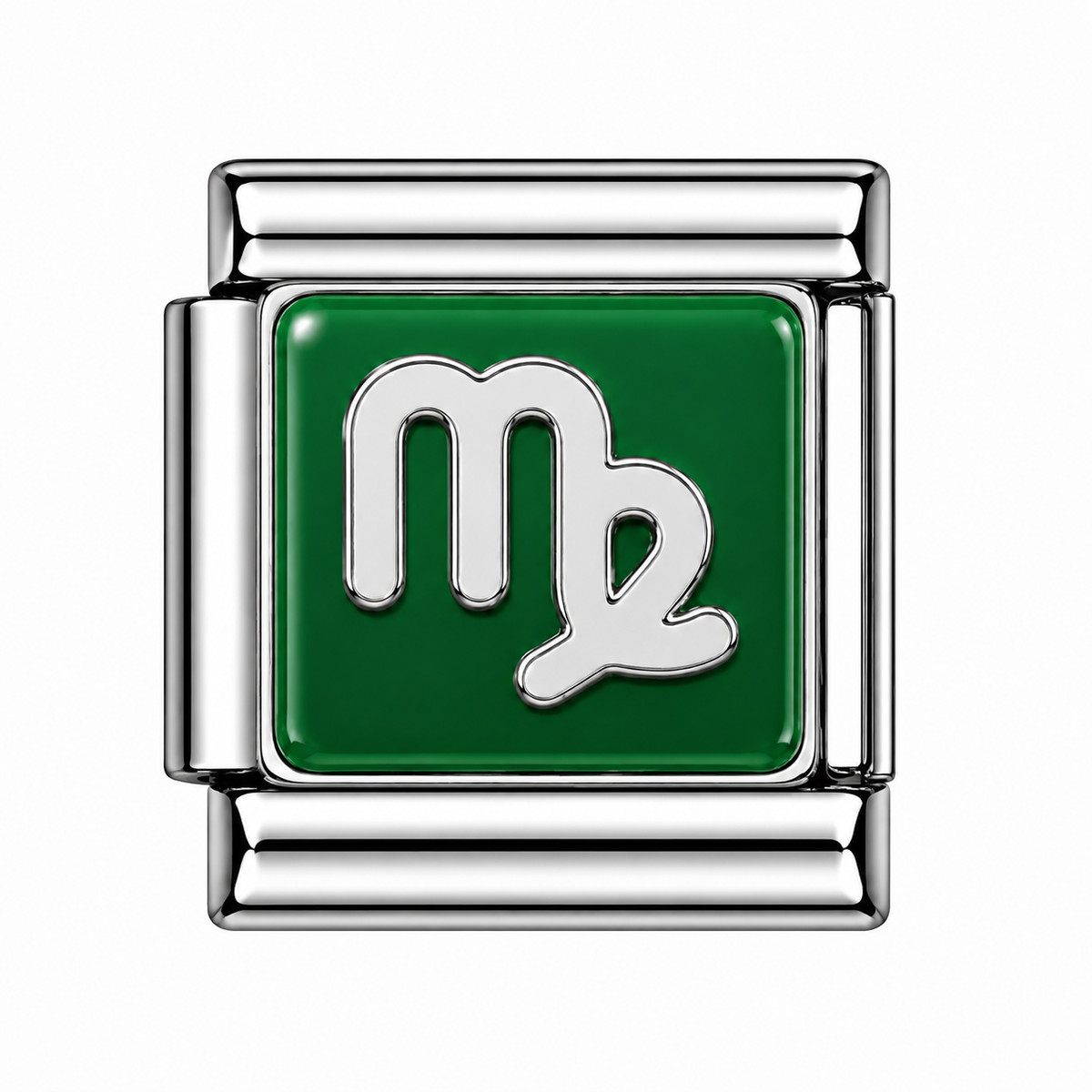 Virgo Zodiac Silver Italian Charm