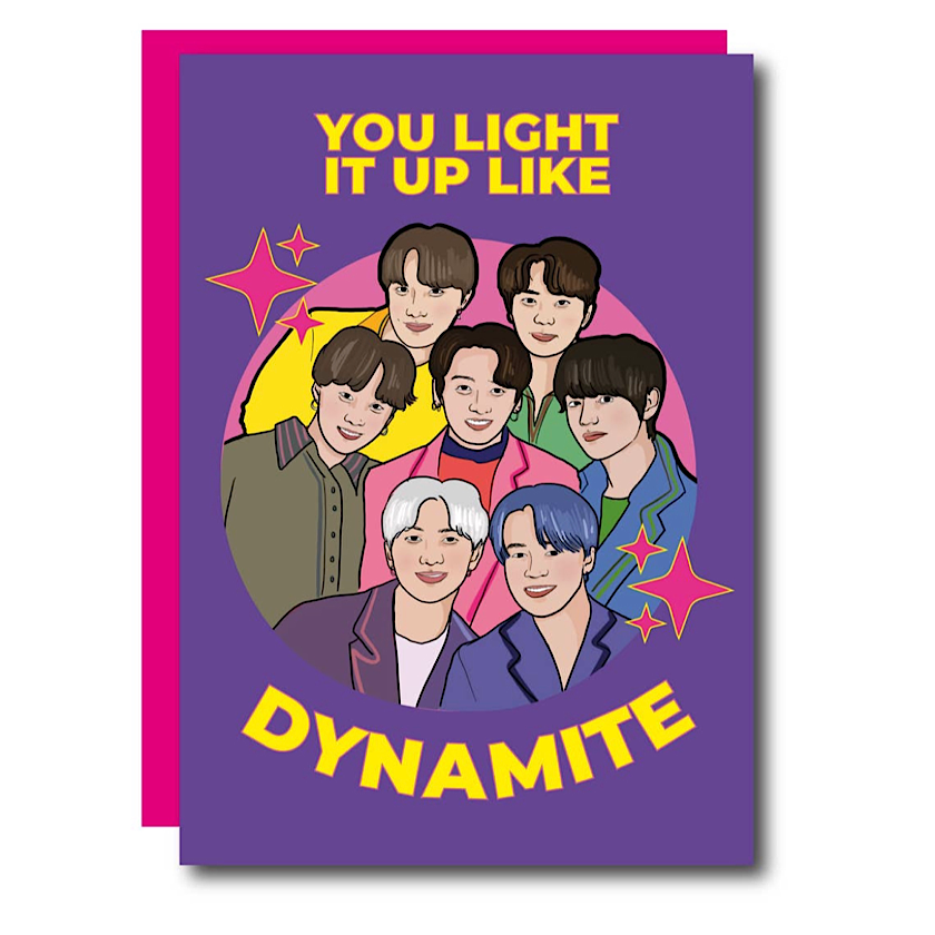 You Light Up Like Dynamite Greeting Card BTS
