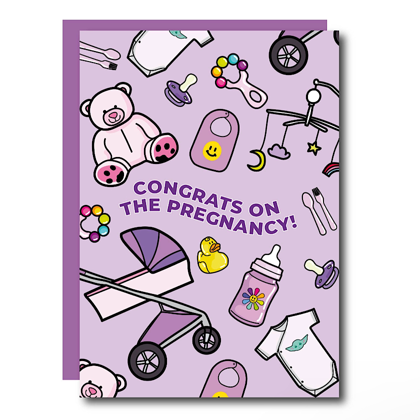 Congrats on The Pregnancy Card – cutandcropped