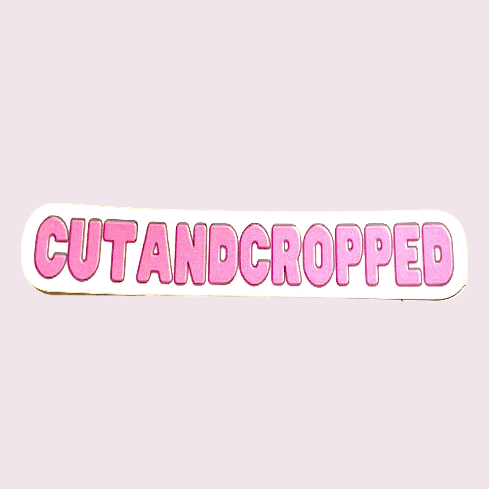 Cutandcropped bubble font Sticker