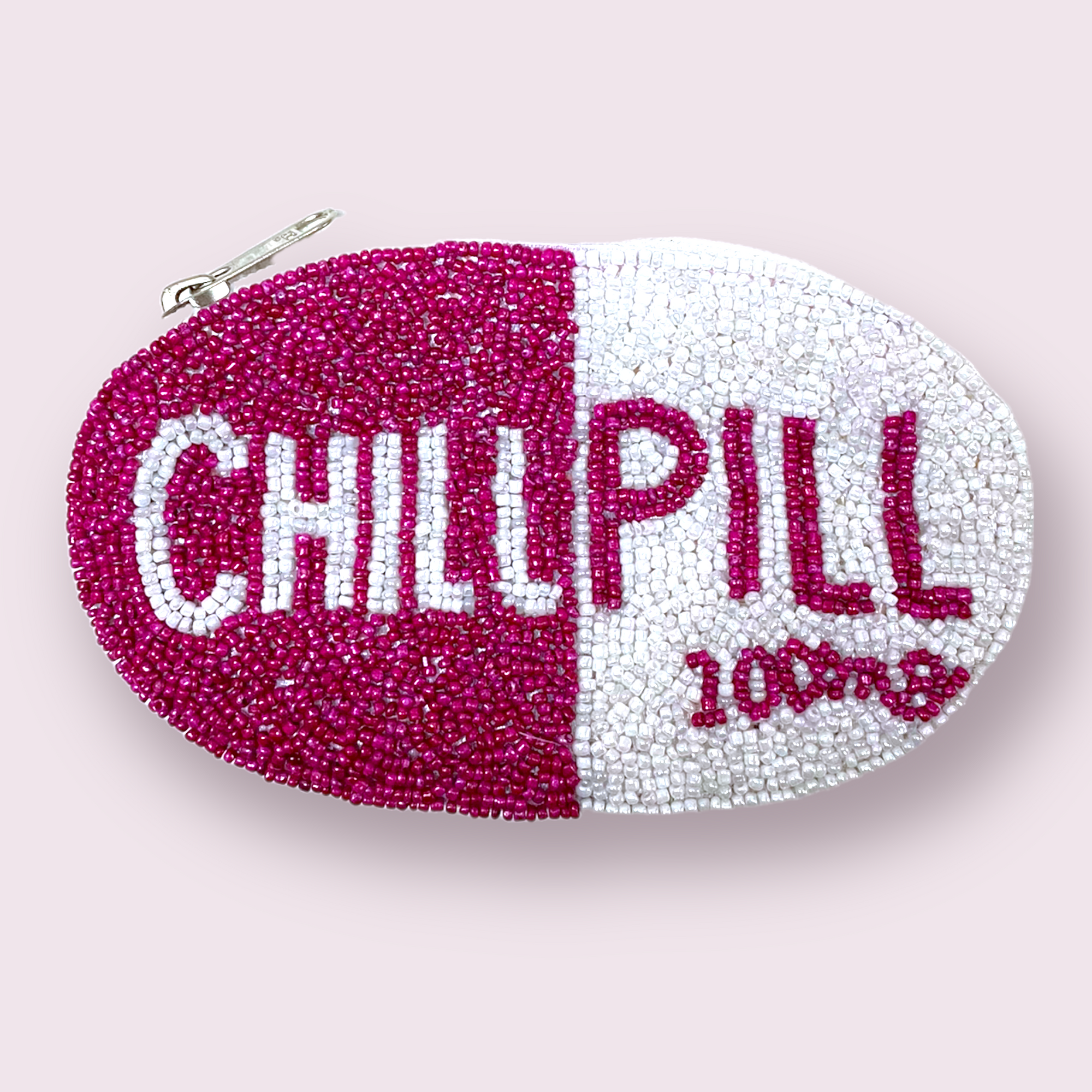 Chill Pill Seed Bead Coin Purse