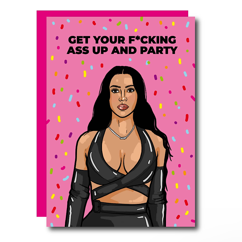 Kim K Birthday Card
