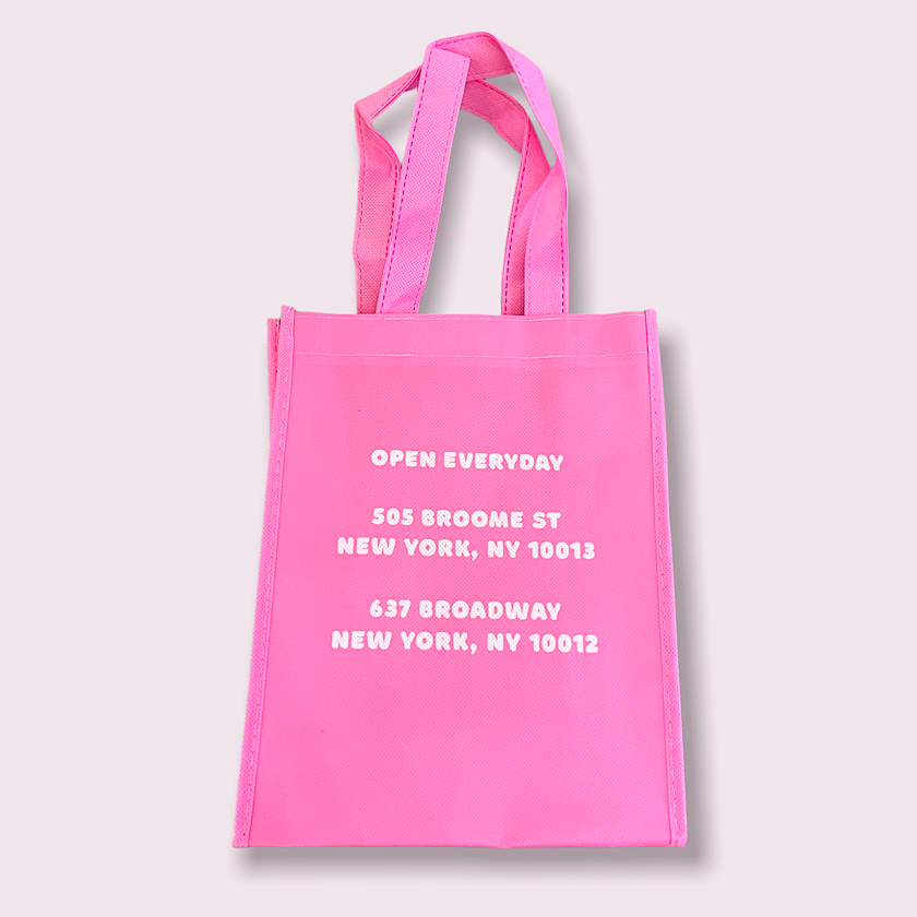 CUTANDCROPPED Small Pink Recycled Tote