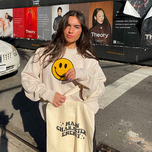 Fuzzy Soho Happy Face ™️ Sweatshirt PRE-ORDER Ships May 15th